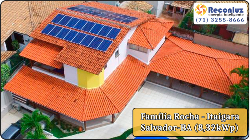 Energia Solar Salvador Bahia - Reconluz - Família Rocha