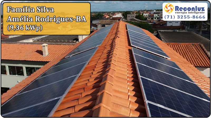 Energia Solar Salvador Bahia - Reconluz - Família Silva