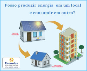 Consumo Remoto de Energia Solar Fotovoltaica - Energia Solar Salvador Bahia - Reconluz