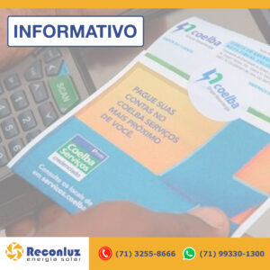 Informativo Coelba - - Reconluz Energia Solar na Bahia