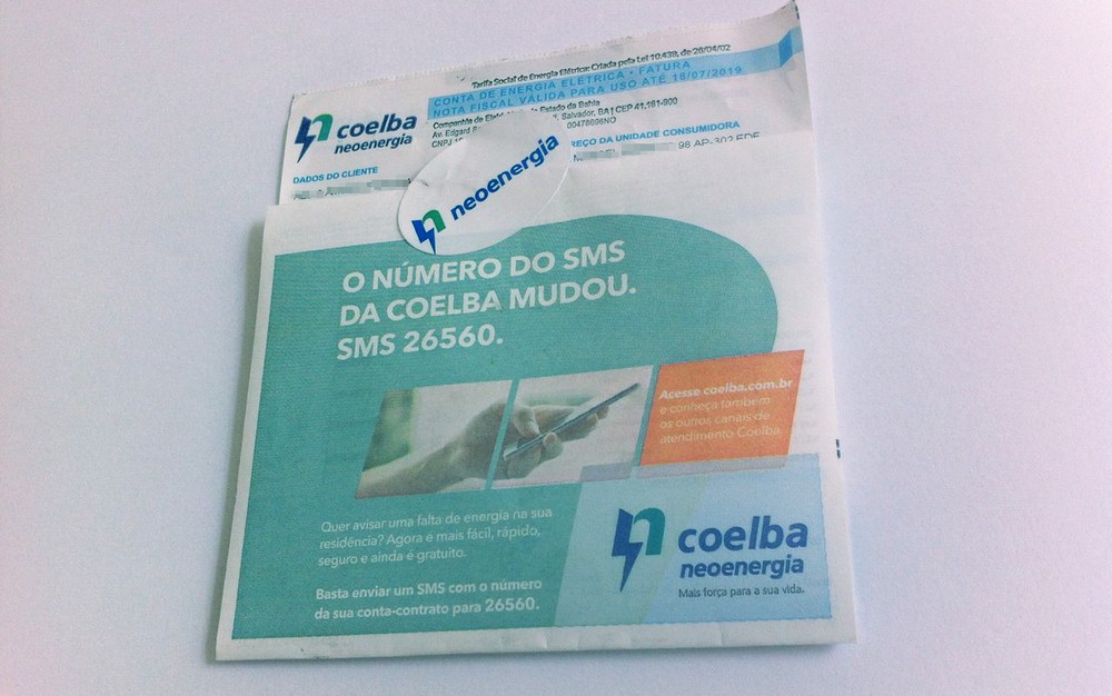 Conta Coelba - Energia Solar - Reconluz - Salvador - Bahia