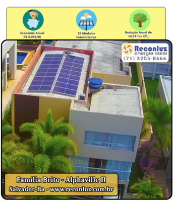 Energia Solar Salvador Bahia – Reconluz – Família Brito