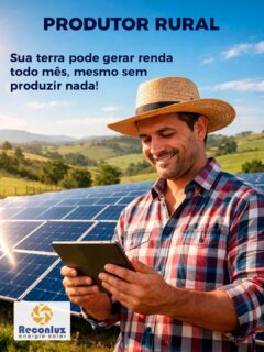 Transforme sua terra parada em RENDA MENSAL!

Investindo numa Usina Solar, você terá uma renda fixa mensal, sem se preocupar com mão de obra, com clima, nem com venda da produção.

💰 Ativo real e durável;

🔒 Receita fixa e previsível a longo prazo;

🧑‍🌾 Zero mão de obra;

🚜 Aproveita terra improdutiva;

☀️ Sem preocupação com clima, nem safra;

👉 Setor essencial e em crescimento;

🌍 Investimento sustentável.
#usinadeinvestimento #produtorrural #agronegocios