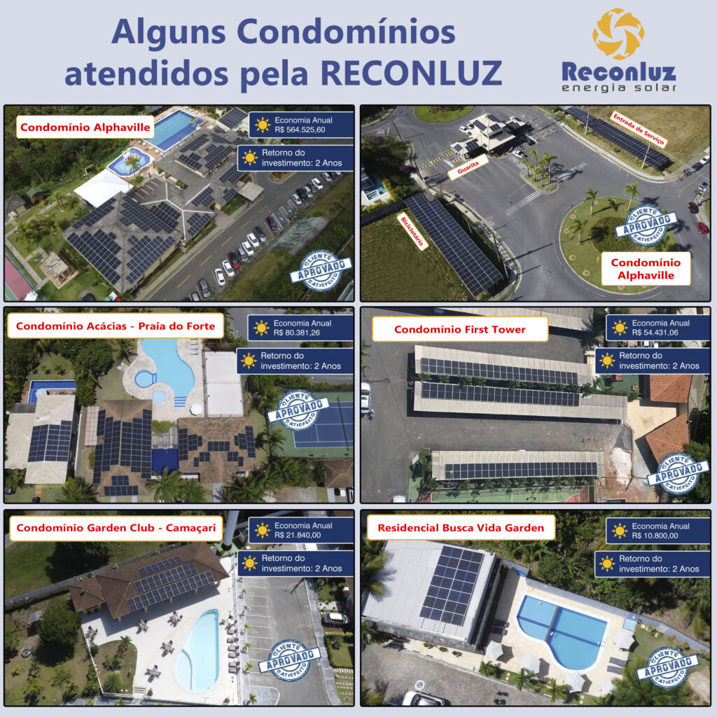 Condomínios Reconluz Energia Solar na Bahia