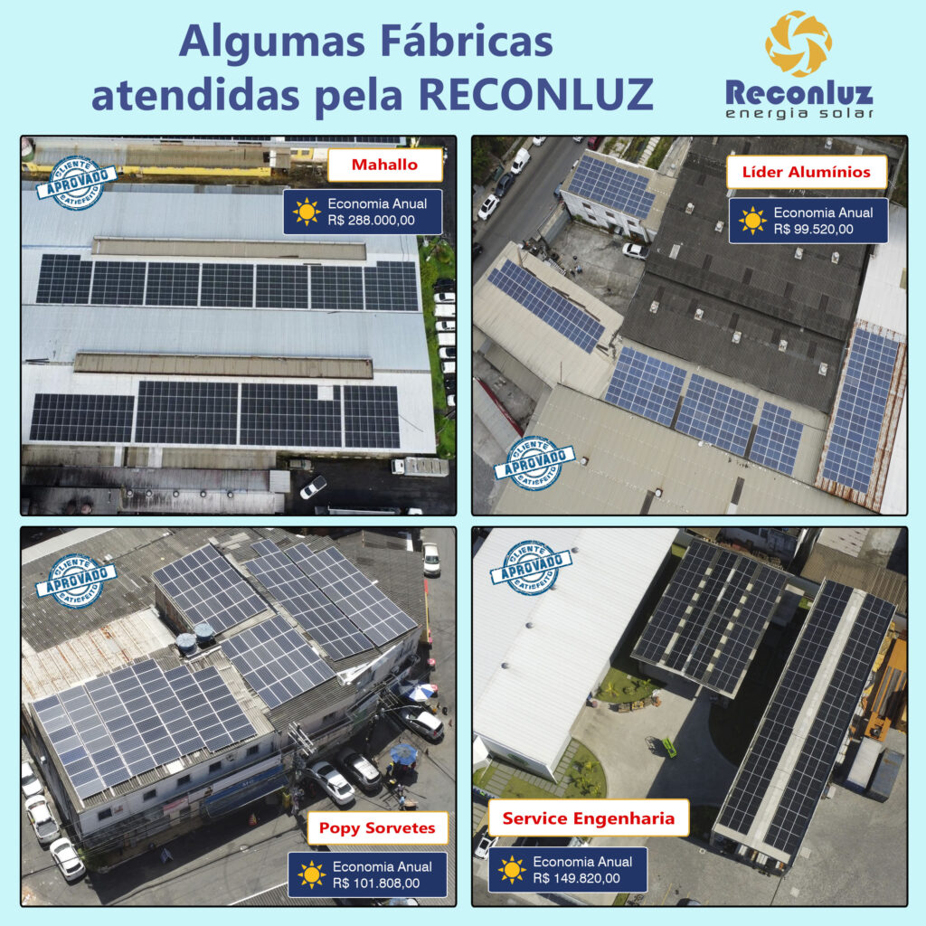 Fábricas Reconluz Energia Solar na Bahia