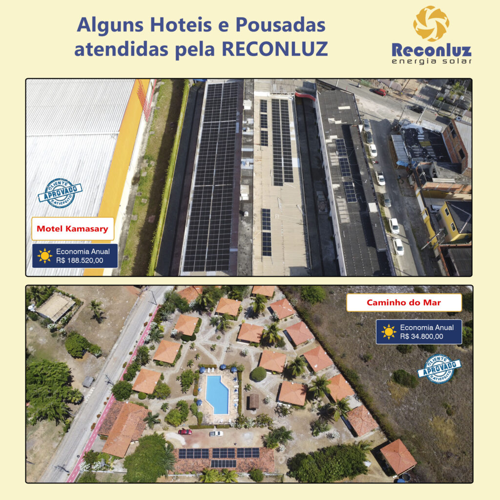 Hotéis Reconluz Energia Solar na Bahia