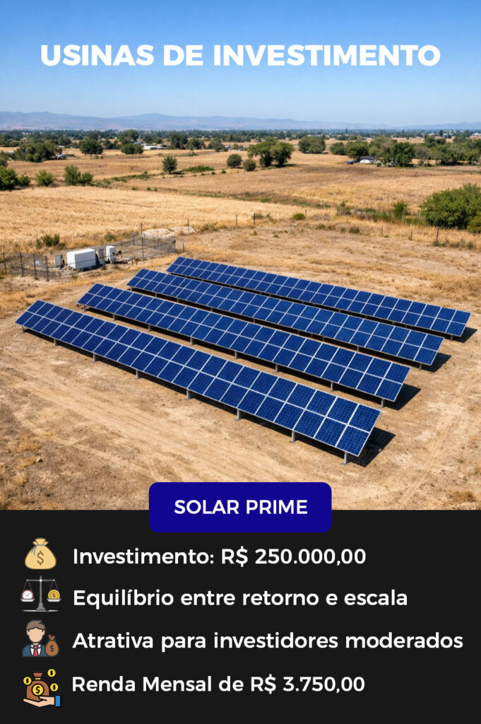 Usina Solar de Investimento - Reconluz - Bahia