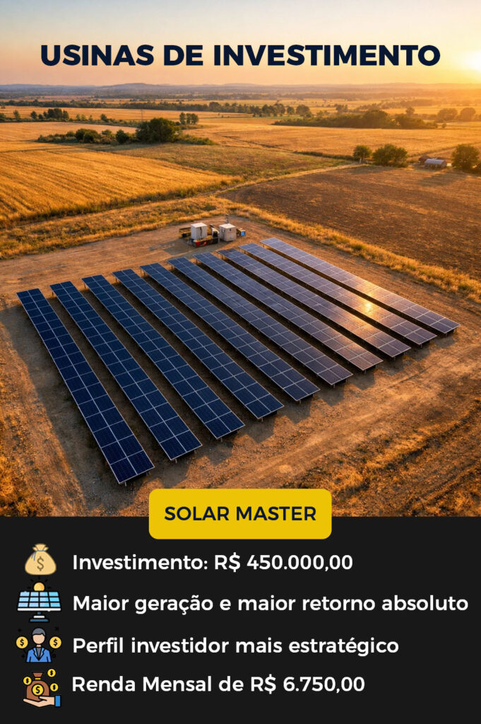 Usina Solar de Investimento - Reconluz - Bahia