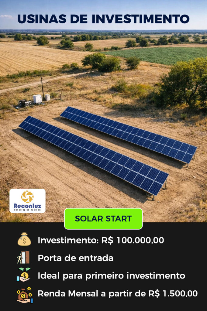 Usina Solar de Investimento - Reconluz - Bahia