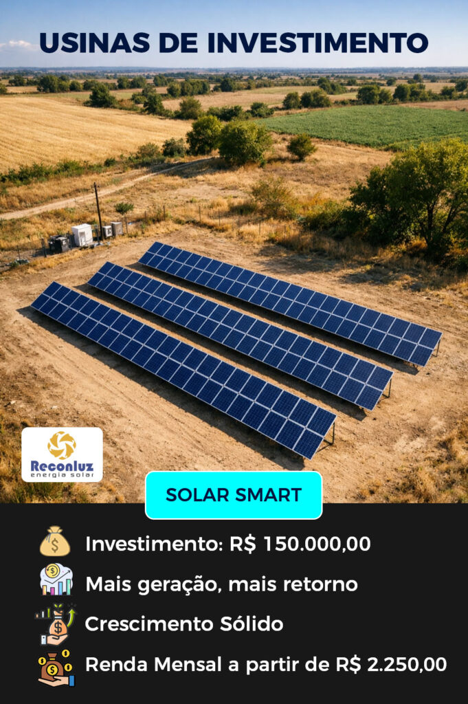 Usina Solar de Investimento - Reconluz - Bahia