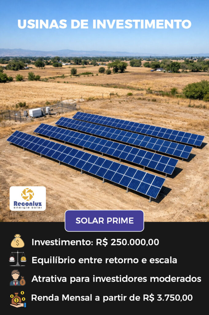 Usina Solar de Investimento - Reconluz - Bahia