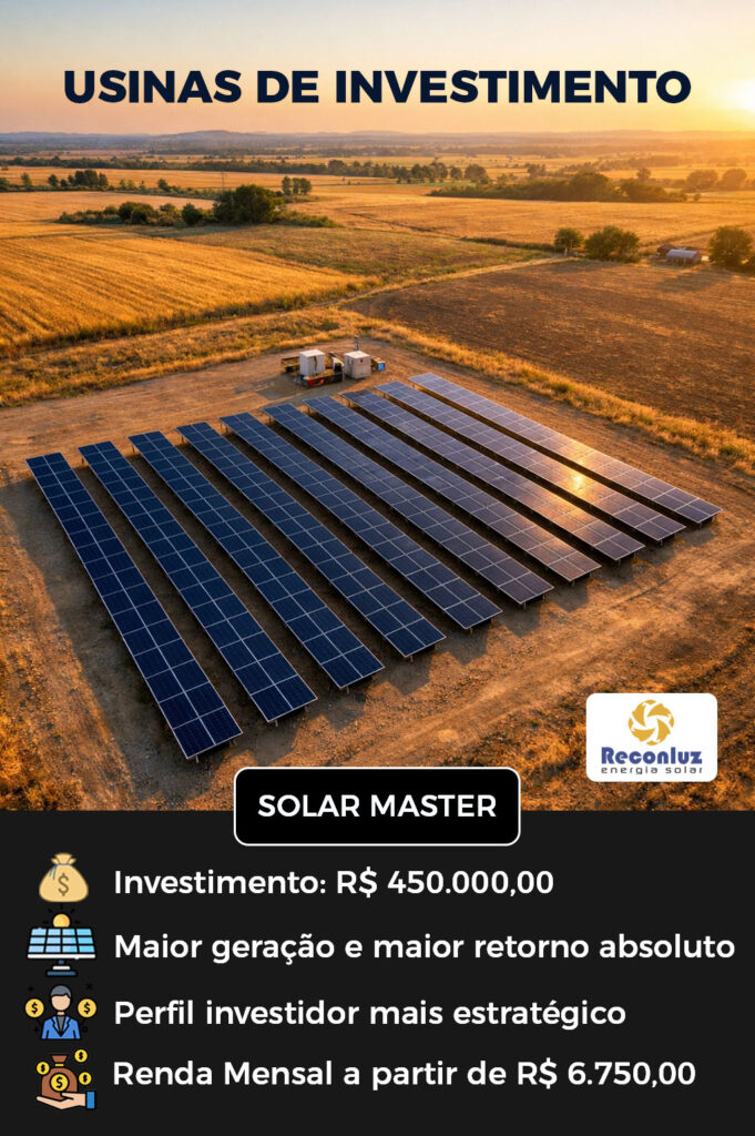 Usina Solar de Investimento - Reconluz - Bahia
